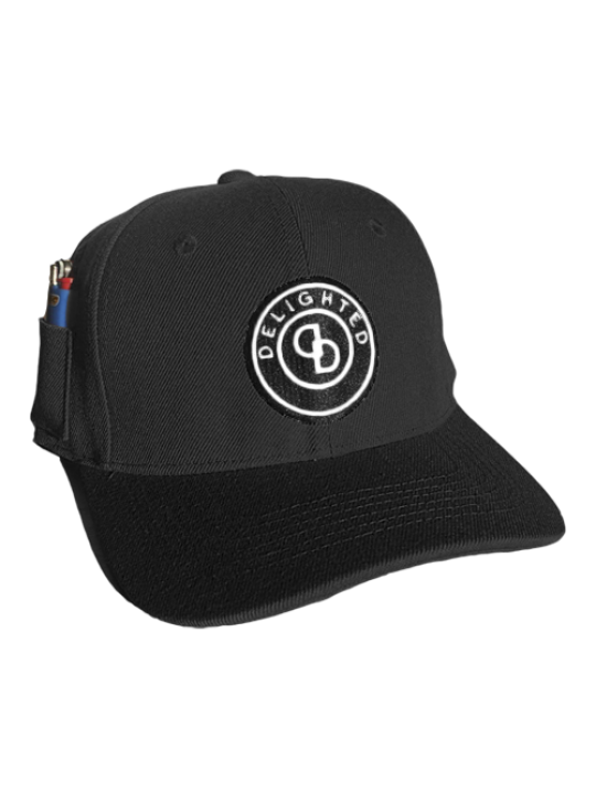 Delighted Logo Baseball Cap Black