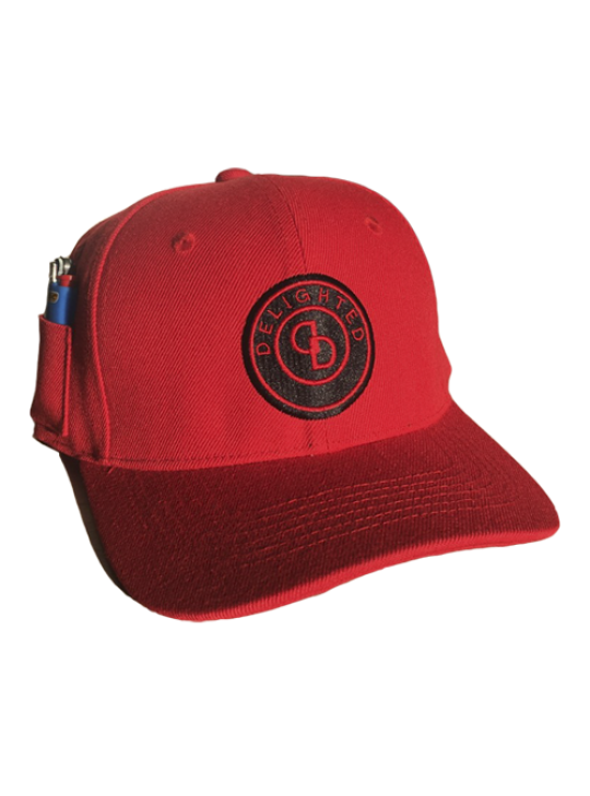 Delighted Logo Baseball Cap Red