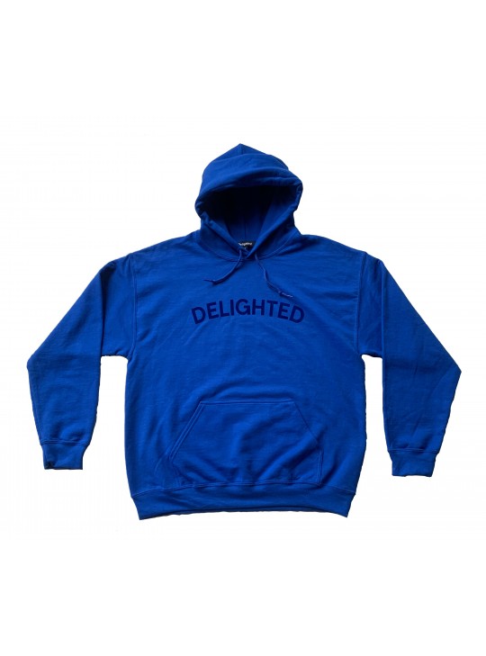 Delighted Royal Blue Oversized Hoodie