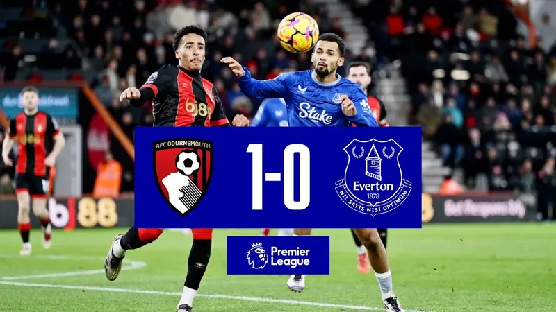 Cầu thủ Everton ghi bàn thắng quyết định trước Bournemouth Cầu thủ Everton ghi bàn thắng quyết định trước Bournemouth